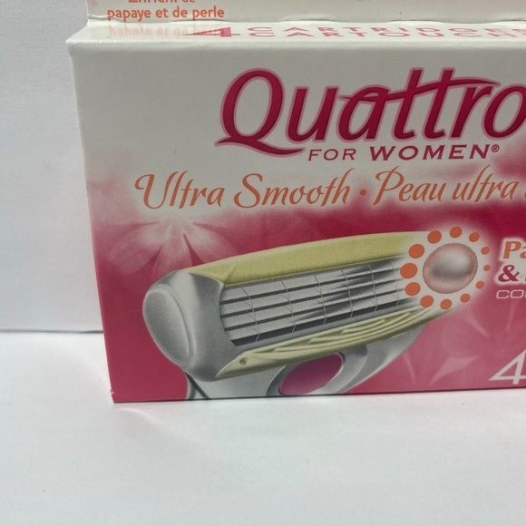 Schick Quattro Women Ultra Smooth Papaya Razor Blades Refills - Picture 4 of 13